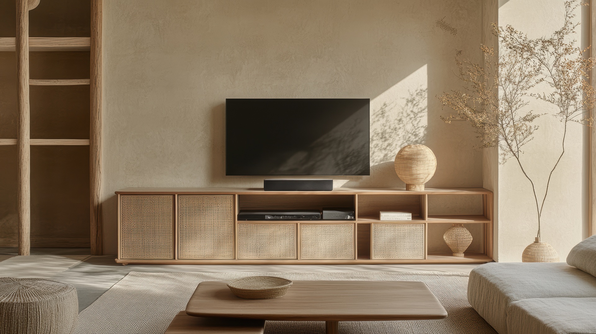 Wohnzimmer im Naturstil | TV Schränke

